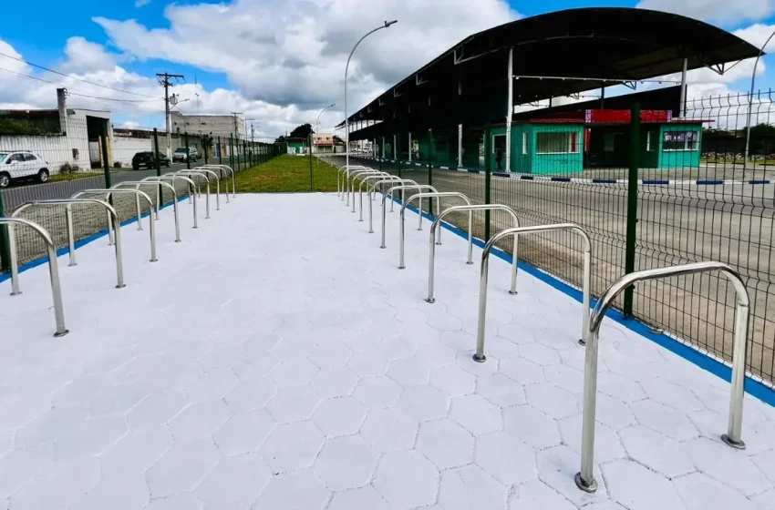  Terminal Pampalona: quinto bicicletário é instalado pela Prefeitura de Feira