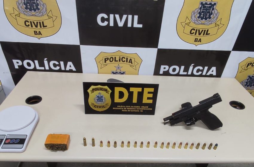  Polícia Civil prende suspeito por tráfico de drogas em Feira de Santana