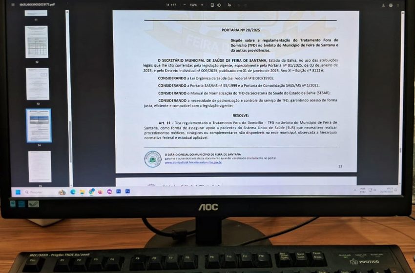 Prefeitura de Feira regulamenta acesso para Tratamento Fora do Domicílio