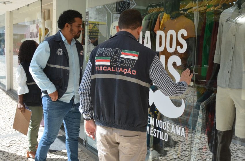  Procon intensifica fiscalização no comércio para o Dia dos Pais