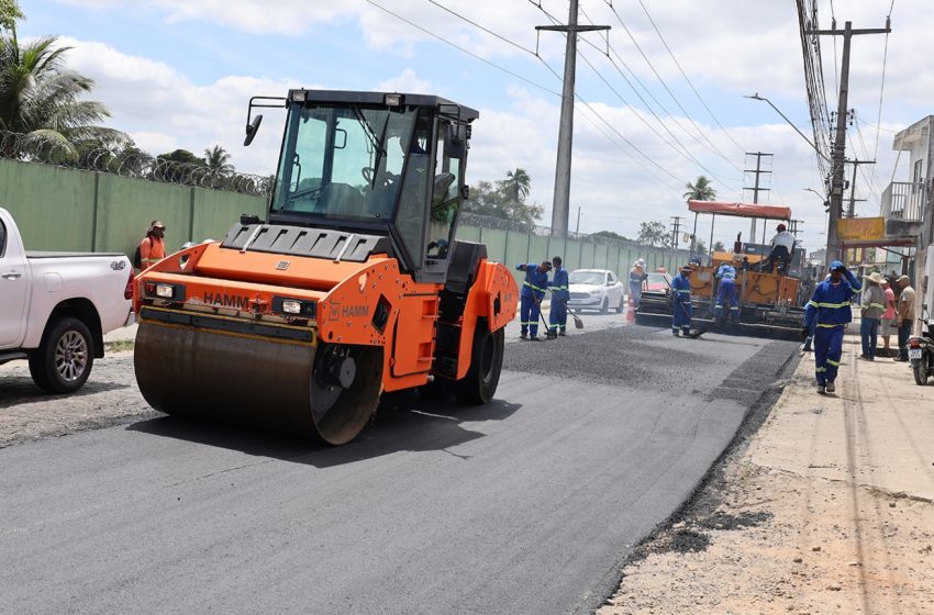  Pavimentação asfáltica das ruas Olney São Paulo e Três Irmãos será concluída em uma semana