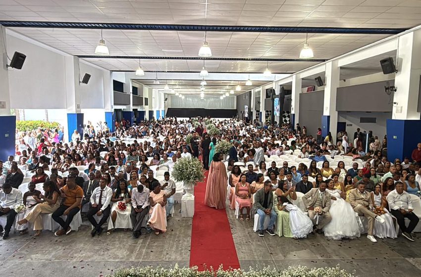  204 casais dizem “sim”, em emocionante celebração do Casamento Coletivo