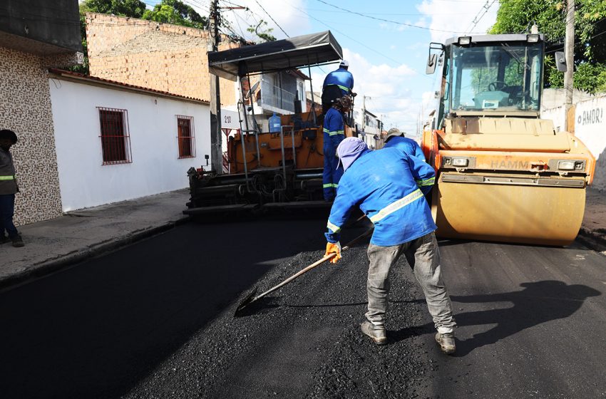  Pavimentação da Rua Hidrolândia e de trecho da Rua São Salvador já está concluída
