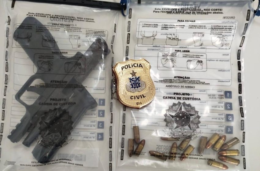  Arma de fogo utilizada em homicídio é apreendida em Serrinha