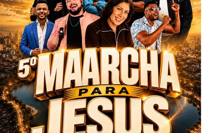  Marcha para Jesus reúne fiéis em clima de celebração na Lagoa Grande, em Feira de Santana