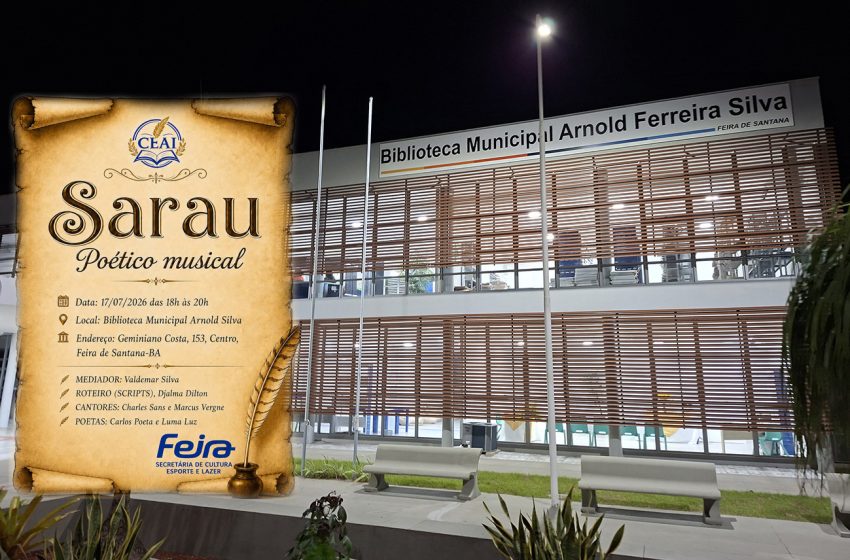  Biblioteca Municipal Arnold Silva recebe Sarau Poético Musica
